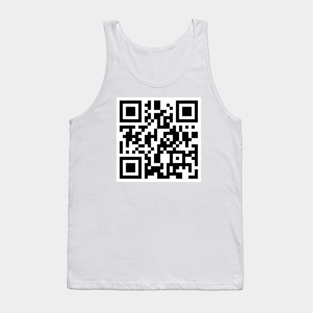 Did You Just Scan Me? QR Code Tank Top by inotyler